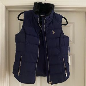 Navy Blue Polo Vest